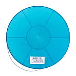 Відро пластикове 17 літрів із металевою ручкою блакитне Ø 33 см h=28 см (ПолімерАгро), фото 3