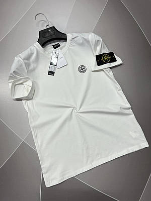 Футболка чоловіча Stone Island S-XXL, XXL, Молочний