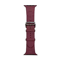 Ремінець для годинника Apple Watch Hermès 42/44/45/49mm 5.Wine Red (Hermes42-5.WineRed)