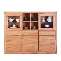 Вітрина g014 каркас натуральне дерево бук (Mobler TM)