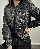 Куртка жіноча стьобана на силіконі у кольорах (Норма), фото 5