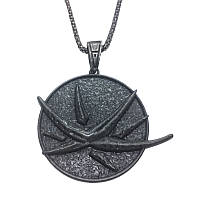 Кулон медальйон с обсидиановой звездой Ведьмак Йеннифэр The Witcher Black Star