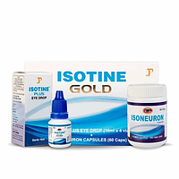 Айсотін Голд, Isotine Gold, Jagat Pharma, 10 мл * 4 шт + 60 капсул