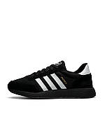 Мужские кроссовки Adidas Originals Iniki Total Black White (Адидас Оригинал)