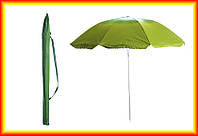 Пляжный зонт Сила 1,8м с наклоном - защита от солнца, легко складывается. Идеально для пляжа и сада.
