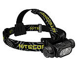 Налобний ліхтар Nitecore HC65  (USB Type-C) 2000люмен + Акумулятор 18650 Nitecore 3400 mAh, фото 4
