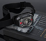 Налобний Ліхтар BORUiT B33 XP-G2 + 2*3030 червоне світло, фото 2