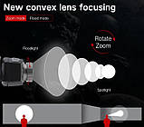 Налобний Ліхтар BORUiT B33 XP-G2 + 2*3030 червоне світло, фото 4