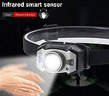 Налобний Ліхтар BORUiT B33 XP-G2 + 2*3030 червоне світло, фото 5