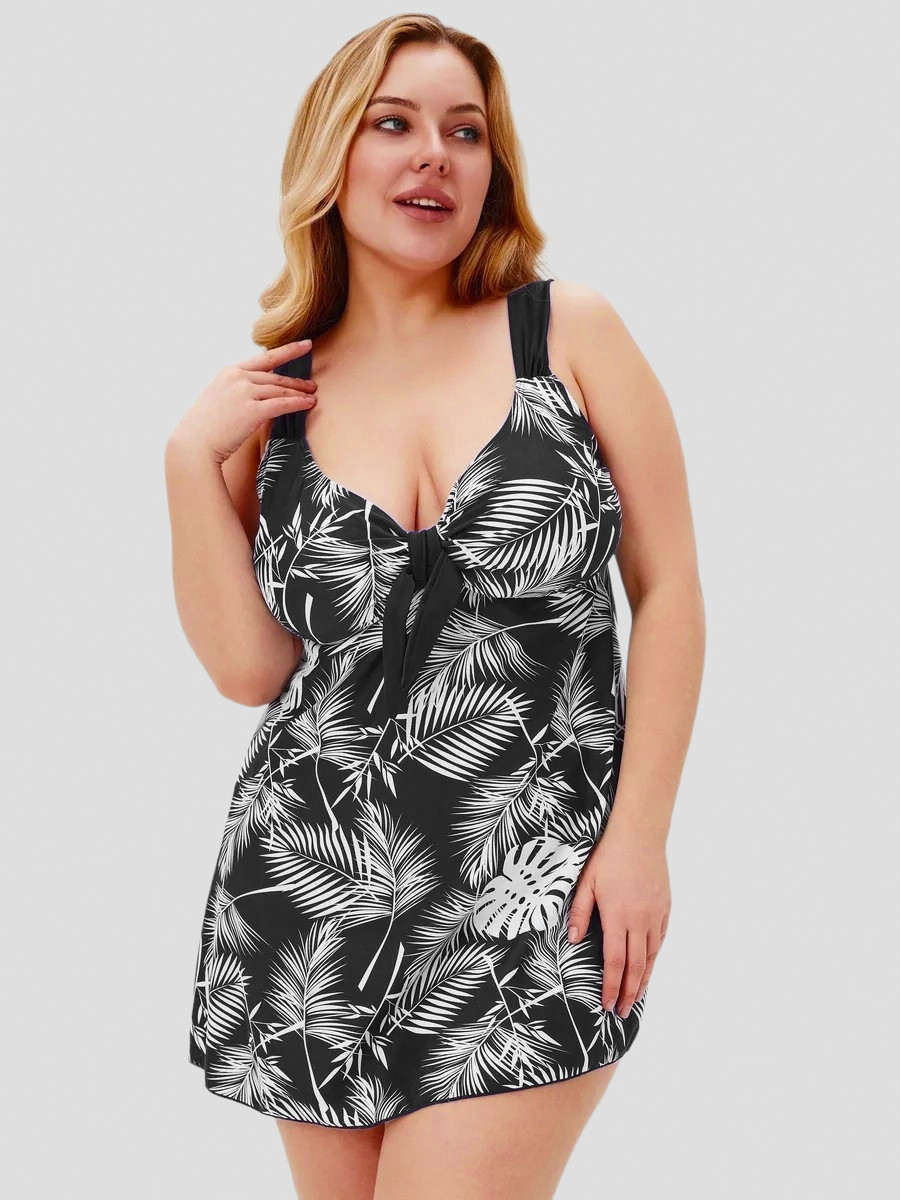 Купальник танкіні Fuba 7120 чорний-білий 52 64 розмір