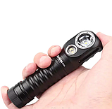 Професійний Налобний ліхтар Wurkkos HD20 usb type-c зарядкою / powerbank 2 світлодіода роздільне світло, фото 2