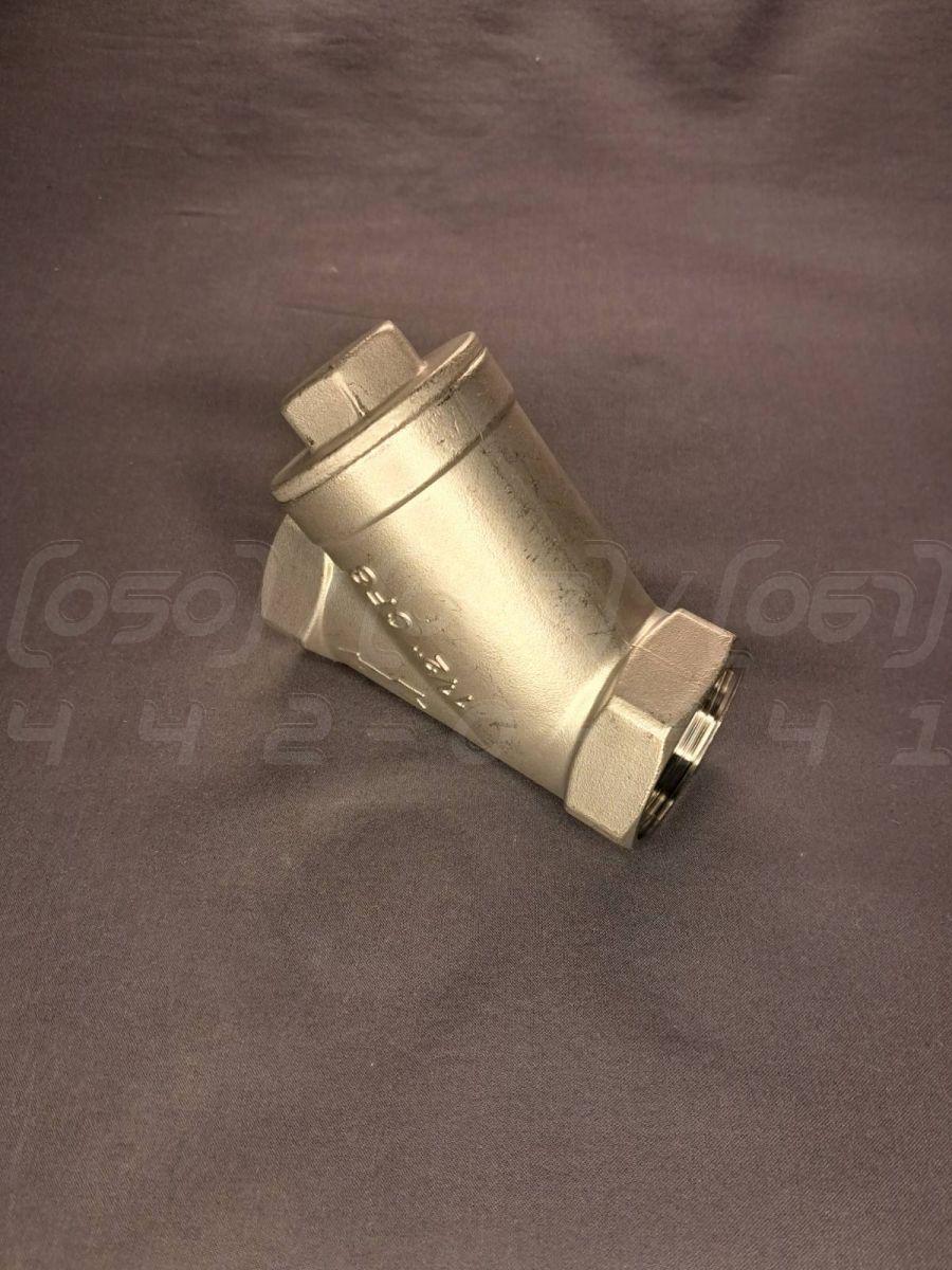 Фільтр Y-подібний муфтовий нержавіючий DN40 (1"1/2), н/ж сталь AISI304, Ру40 (800 PSI), BSPP, 60 меш