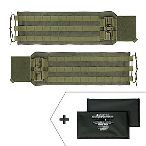 Камербанд з балістичними пакетами Dozen Plate Carrier Ballistic Cummerbund "Olive" (комплект - 2 шт)