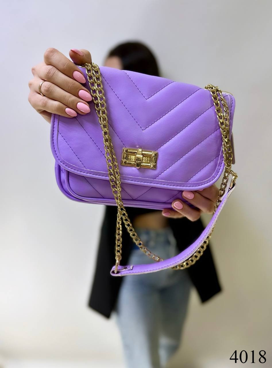 Сумка жіноча, бузкова., фото 1