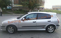 Дефлекторы окон (ветровики) COBRA-Tuning на NISSAN ALMERA II HB 5D (N16) 2000-2006