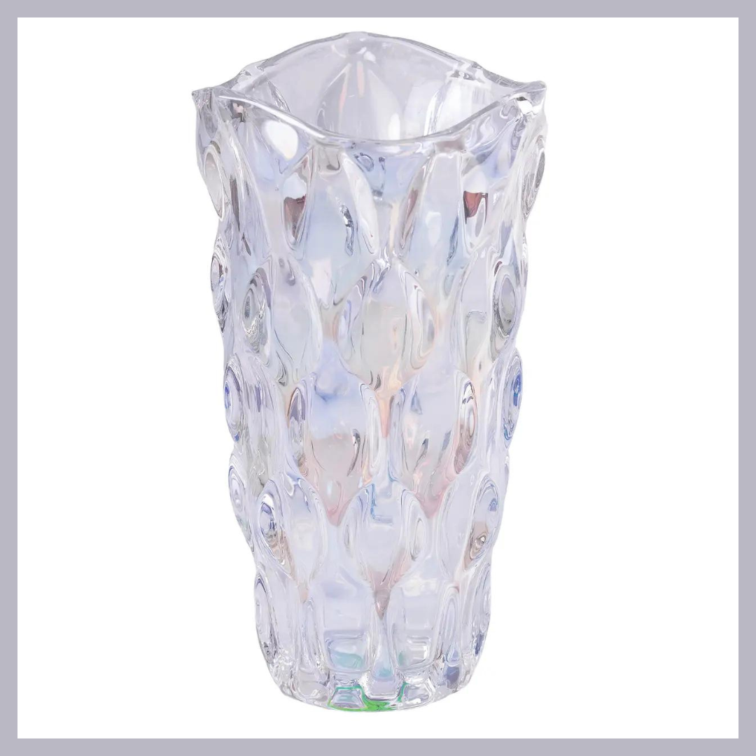 Ваза для квітів скляна прозора хамелеон вази інтер'єрні зі скла