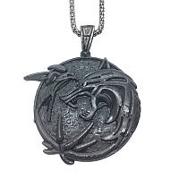 Кулон медальйон Відьмак Вовк The Witcher Black Wolf
