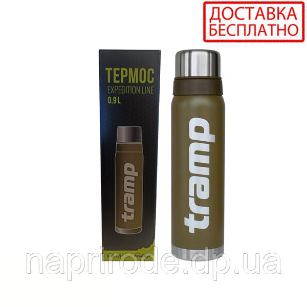 Термос Tramp 0,9л Expedition Line UTRC-027-olive оливковий (Довічна гарантія)