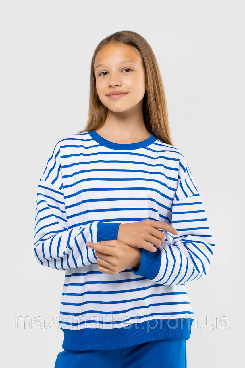 Костюм (реглан+штаны) для девочки Viollen 2183 128 см Синий (2000989927372) ZR, код: 8212601 - фото 6 - id-p2116667612