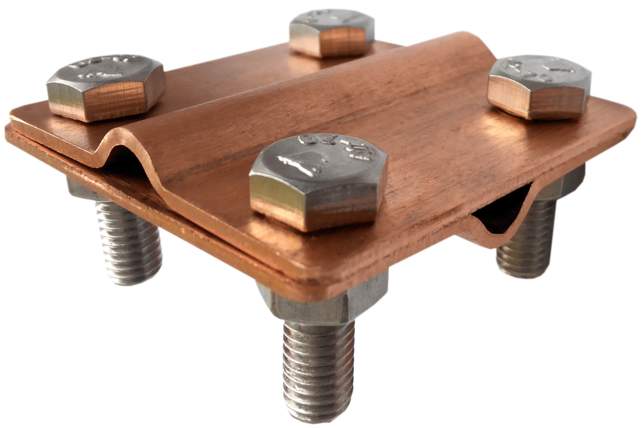 Затискач дріт/дріт (мідь) Громовик 04/88.2 Cu