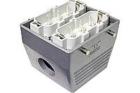 Вилка в корпусі, бокове введення (12 контактів) 35A