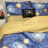 Підліткова постільна білизна Галактика Ранфорс MERISET - Підлітковий 1,5 на резинці, фото 5