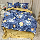 Підліткова постільна білизна Галактика Ранфорс MERISET - Підлітковий 1,5 на резинці, фото 2