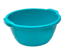Таз пластиковий харчовий "Незабудка" 28 літрів бірюзовий Ø 50 см h=22 см (ПолімерАгро)