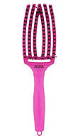 Щетка для волос Olivia Garden Finger Brush Combo Boar&Nylon ThinkPink 2023 Neon Purple original