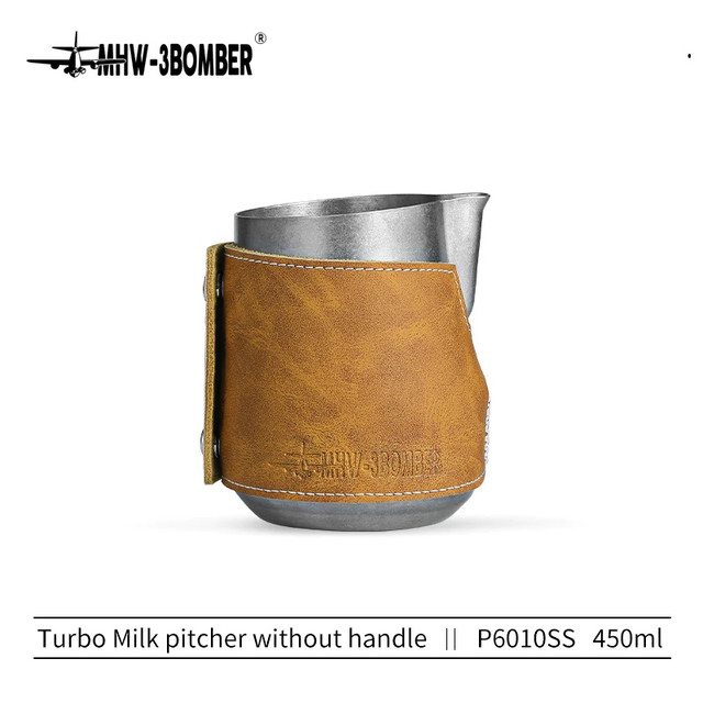 Питчер Silver 400 мл MHW-3bomber Turbo без ручки, кожаный чехол