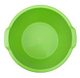 Таз пластиковий харчовий Незабудка 28 літрів салатовий Ø 50 см h=22 см (ПолімерАгро), фото 2