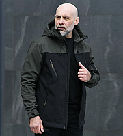 Спортивна чоловіча повсякденна весняна куртка softshell з капюшоном