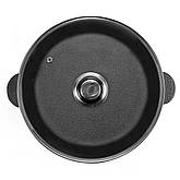 Сковорода чугунная 28 см со стеклянной крышкой Brizoll, фото 5