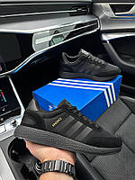 Чоловічі кросівки Adidas Iniki Black 41-46 в чорному кольорі В'єтнам. Спортивні кроссовки