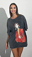 Жіноча футболка варенка стиль Тай Дай Виробник Туреччина ,Тканина коттон, принт рисунок