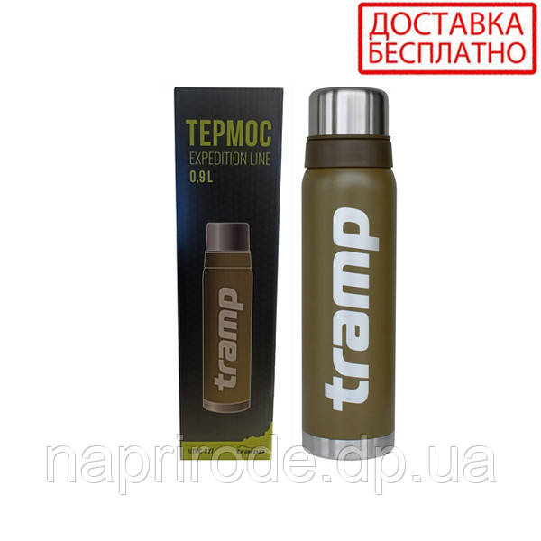 Термос Tramp 0,9л Expedition Line UTRC-027-olive оливковий (Довічна гарантія)