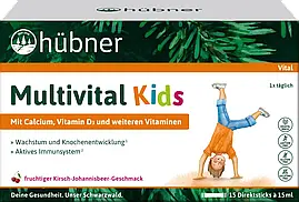 Вітаміни для дітей hübner Multivital Kids, 15 шт.