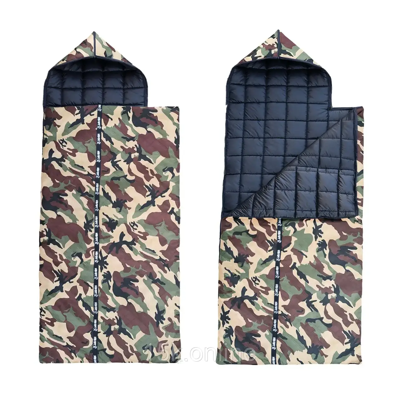 Спальний мішок зимовий до -30 військовий Кіборг камуфляж великий 220 х 90 тактичний спальник ЗСУ зима, фото 1