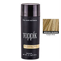 Toppik пудра для объёма волос 27,5 гр. medium blonde (средний блонд)