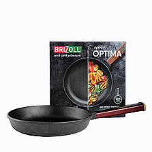 Чавунна сковорода Optima-Bordo 280 х 40 мм Brizoll, фото 5