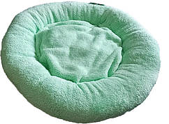 Лежак Пончик плюшевий для тварини PLUSH SIMIT зелений 52см 8195