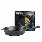 Чавунна сковорода Optima-Black 280 х 60 мм Brizoll, фото 5