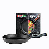 Чавунна сковорода Optima-Black 220 х 40 мм Brizoll, фото 5