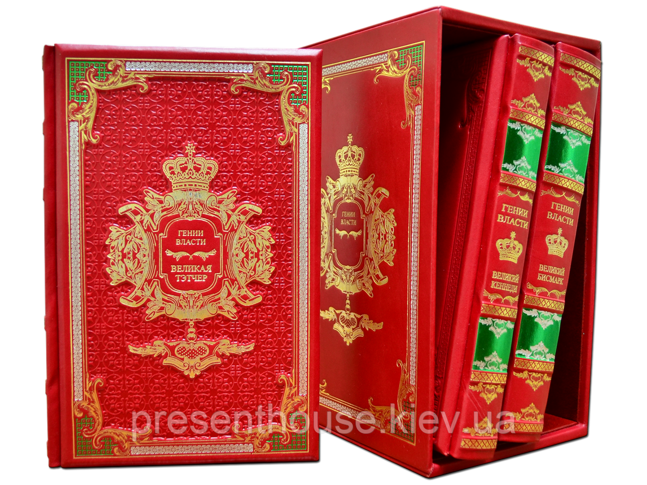Книга шкіряна "Генії Влади", фото 1