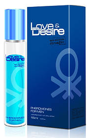 Туалетна вода з феромонами для чоловіків Love & Desire for Men, 15 ml