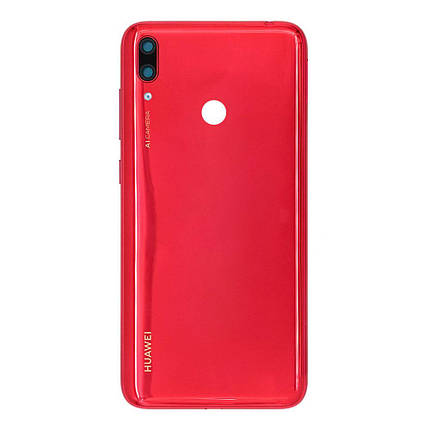 Корпусна кришка для телефону Huawei Y7 2019 (Coral red), фото 1