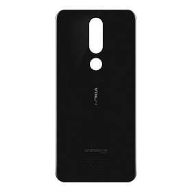 Корпусна кришка для телефону Nokia 5.1 Plus (Black) (Original)