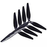 Трьохлопатевий пропелер HQProp MacroQuad Reinforced Nylon FPV 10inch 1050 10X5X3 1CW/1CCW для двигунів 2812, фото 7