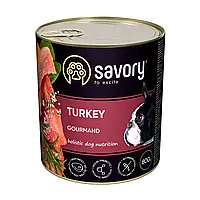 Влажный корм для взрослых собак Savory 800 г (индейка)