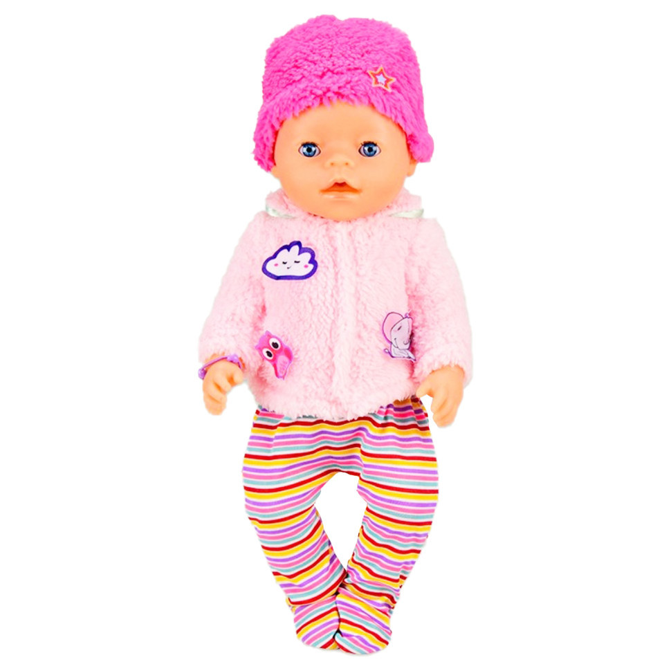 Детская кукла-пупс BL037 в зимней одежде, пустышка, горшок, бутылочка El_1027 - фото 1 - id-p2116708531
